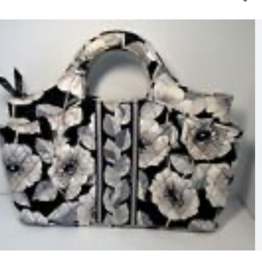 Vera Bradley Camellia Print Satchel Top Handle Bag